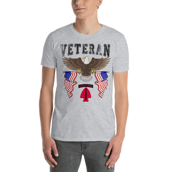 United States Army Special Operations Command (USASOC) Veteran (American Eagle 2) Short-Sleeve Unisex T-Shirt