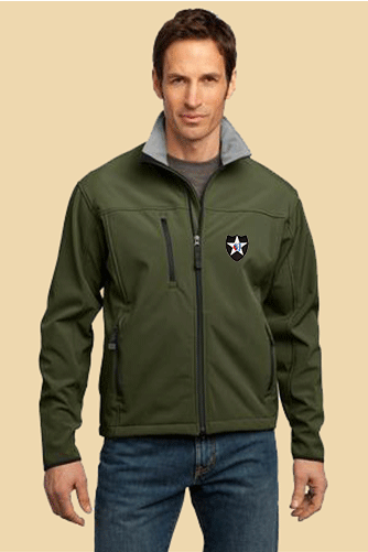 2nd Infantry Port Authority SoftShell Jacket (OD Green 2XL)