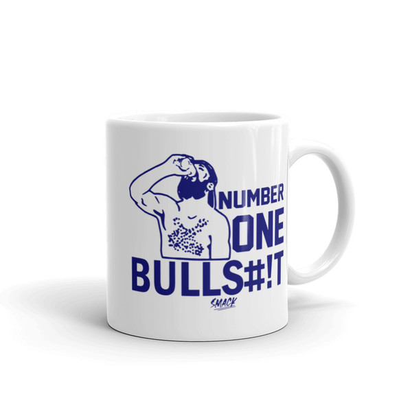 Number One Bullsh*t White glossy mug