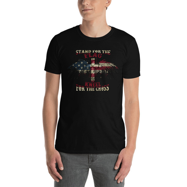 Stand for the Flag (Kneel for the Cross) Short-Sleeve Unisex T-Shirt