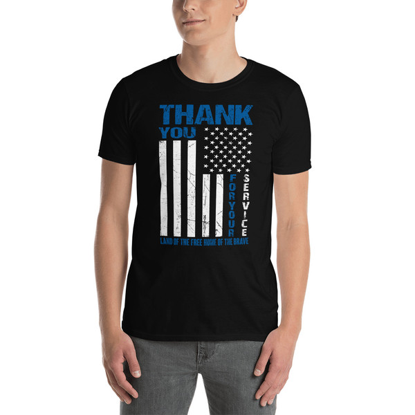 Thank You For Your Service (Land of the Free) Short-Sleeve Unisex T-Shirt