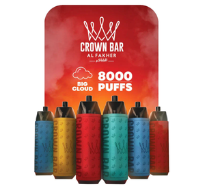 Al Fakher Crown Bar 0.5% Sub-Ohm 8000 Puff Disposable Al Fakher Crown Bar 0.5% Sub-Ohm 8000 Puff Disposable