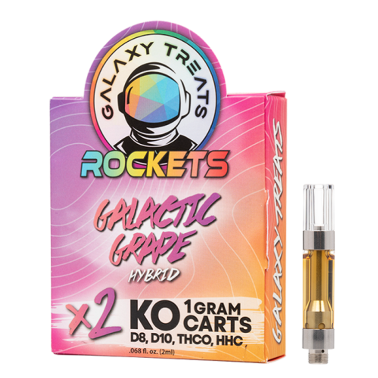 Galaxy Treats Knock Out 1g Carts 2 pc/pk