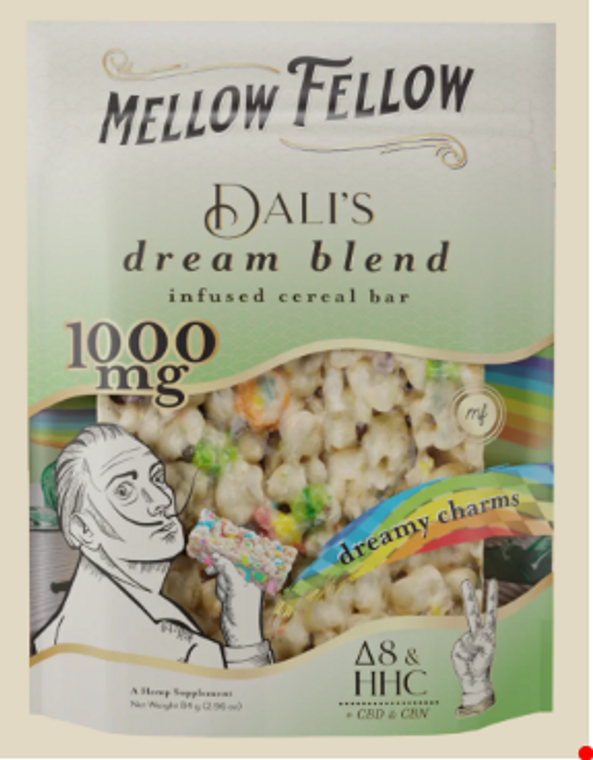 Mellow Fellow 1000mg THC Infused Cereal Bars