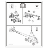Genie Lift Part # 1275214GT - DECAL,TRANSPORT & LIFT DIAGRAM, SX-125, EA