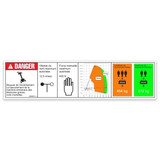 Genie Lift Part # 1288846FRGT - DECAL,DANGER,CAPACITY S-85 HF,WORD, EA