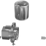 Genie Lift Part # 1289767GT - HOSE, REDUCER, 2.50" TO 3" INLET, DEUTZ 2.9L, EA