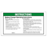 Genie Lift Part # 1290668GT - DECAL,INSTRUCTIONS-CHARGER OP, GS-1330m, EA