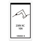 Genie Lift Part # 1292048GT - DECAL, POWER TO PLATFORM 230V, GS-1330m, EA
