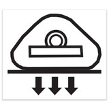 Genie Lift Part # 1287515GT - DECAL, WHEEL LOAD S65 TRAX, EA