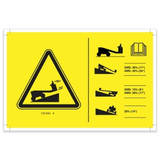 Genie Lift Part # 1267894GT - NEW SLOPE RATING DECAL SYMBOL, EA