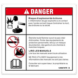 Genie Lift Part # 1290675FRGT - DECAL,DANGER,BATTERY SAFETY***,GS-1330m, EA