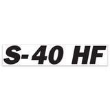 Genie Lift Part # 1296787GT - DECAL, CHASSIS, S-40 HF, BLACK, EA