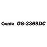 Genie Lift Part # 1299192GT - DECAL, COSMETIC,GENIE GS-3369DC, BLACK, EA