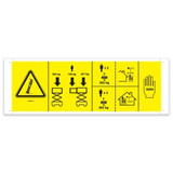Genie Lift Part # 1299287GT - DECAL, NOTICE, SYMBOL, MAX CAP AND SIDE FORCE, GS4069, EA