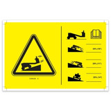Genie Lift Part # 1299436GT - DECAL,SYMBOL,SLOPE RATING,Z30N/34N, EA
