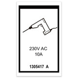 Genie Lift Part # 1305417GT - DECAL,POWER TO PLATFORM 230V,H, EA