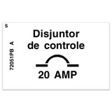 Genie Lift Part # 72051PBGT - DECAL,LABEL,20A CB, EA