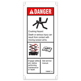 Genie Lift Part # 1305427GT - DECAL,DANGER-USE SAFETY ARM,H, EA