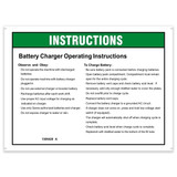 Genie Lift Part # 1305428GT - DECAL,INSTRUCTIONS-CHARGER OP,H, EA