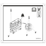 Genie Lift Part # 1297195GT - DECAL, LABEL-TRANSPORT DIAGRAM, EA