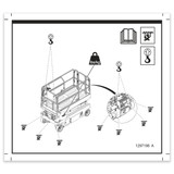 Genie Lift Part # 1297196GT - DECAL, LABEL-TRANSPORT DIAGRAM, EA
