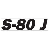 Genie Lift Part # 1305330GT - DECAL, CHASSIS, S-80 J BLACK, EA