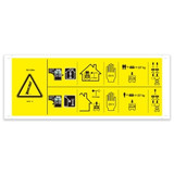 Genie Lift Part # 1301617GT - DECAL, DANGER, MAX CAPACITY 227KG, SIDE FORCE 200/400N, EA