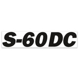 Genie Lift Part # 1304924GT - DECAL, COSMETIC, BLACK, S-60 DC, EA