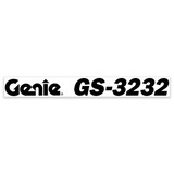 Genie Lift Part # 144121GT - DECAL,COSMETIC,GENIE,GS3232,BLK, EA