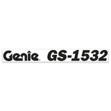 Genie Lift Part # 144117GT - DECAL,COSMETIC,GENIE,GS1532,BLK, EA