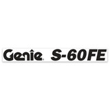 Genie Lift Part # 1304926GT - DECAL, COSMETIC, BLACK, S-60 FE GENIE, EA