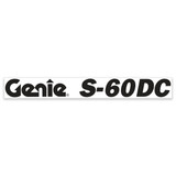 Genie Lift Part # 1304195GT - DECAL, COSMETIC, S-60 DC GENIE, EA
