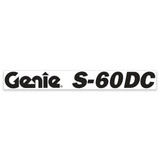 Genie Lift Part # 1304917GT - DECAL, COSMETIC, BLUE, S-60 DC GENIE, EA