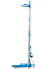 The Genie® Superlift® Advantage SLA™-5 lift is a manually operated material lift with multiple base. It's compact, portable design easily rolls through standard single doorways for productive versatility.