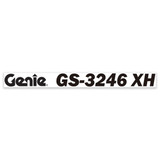 Genie Lift Part # 1307573GT - DECAL,COSMETIC,GS-3246XH, BLACK, EA