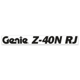 Genie Lift Part # 1299753GT - DECAL,GENIE Z40/23NRJ, WHITE, EA