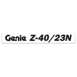 Genie Lift Part # 1299752GT - DECAL,GENIE Z40/23N, BLACK, EA