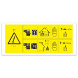 Genie Lift Part # 1296627GT - DECAL, DANGER, MAX CAPACITY 272KG, SIDE FORCE 200N, EA