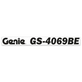 Genie Lift Part # 1258457GT - DECAL,COSMETIC GENIE, BLK, GS-4069BE, EA