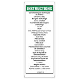 Genie Lift Part # 1272843FRGT - DECAL,NOTICE,GM .998L SPEC, EA