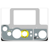 Genie Lift Part # 1309443GT - DECAL,GROUND CONT. PANEL,MANITOU,RT, EA