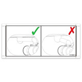 Genie Lift Part # 1311688GT - DECAL, CENTER THE AIR HOSE, EA