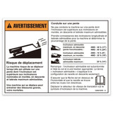 Genie Lift Part # 1294474FRGT - DECAL, SLOPE RATING,WORD,Z80, EA