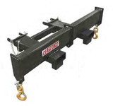 This Rigid Spreader Bar is one of the most reliable pieces of equipment available and features a center position rated up to 10,000 lbs with the single hook, while both outside hooks can be combined to handle even heavier loads of up to 10,000 lbs.  This Rigid Spreader Bar is one of the most reliable pieces of equipment available and features a center position rated up to 10,000 lbs with the single hook, while both outside hooks can be combined to handle even heavier loads of up to 10,000 lbs.