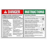 Genie Lift Part # 1258104FRGT - DECAL, DANGER, OUTRIGGER SAFETY, EA