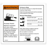 Genie Lift Part # 1305693GT - DECAL, RUNAWAY HAZ, GS33/4069RT, EA
