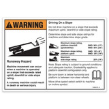 Genie Lift Part # 1294474GT - DECAL,SYMBOL,SLOPE RATING,WORD,Z80, EA