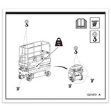Genie Lift Part # 1321479GT - DECAL,LABEL TRANSPORT DIAGRAM, GS-1932, EA
