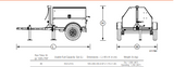 A sketch of  8.1kW Single-Phase Generator showcasing the Weight,  Height, Length and Width.